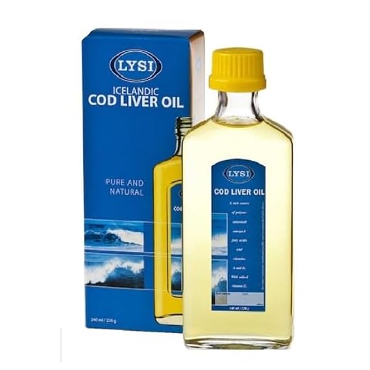 Aceite de hígado de bacalao islandés de LYSI, 240 miligramos, sabor natural, líquido, a partir de 6 meses
