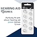 Hearing Aid Domes for Oticon Replacements, Oticon Minifit Power Domes (12 mm/3 Packs）, Universal Domes for Oticon Hearing Aid Supplies.
