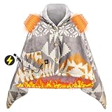 MeillyHoomi 電気毛布 電気ブランケット 掛け 敷き 兼用 電気ひざ掛け 防寒対策 大判 速暖 ヒーター付き USBブランケット ひざ掛け 肩掛け 洗える 省エネ 暖かい キャンプ 車内 テント泊 オフィス（140x80cm）