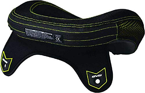image for EVS Sports 112053-0110 R3 Race Collar (Black, Small), Black/Hi-Viz, Yo