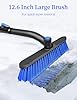 HEEYA Snow Brush for Car, Extendable Snow Brush and Ice Scraper with Foam Grip, Car Window Scraper for Snow and Ice for SUV Truck Auto Jeep RV Vehicle Windshield - Blue #1