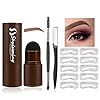 Shxiuminy-Eyebrow-Stamp-and-Stencil-Kit-13-in-1-Eyebrow-Stamp-Shaping-Kit-Eyebrow-Powder-Stamp-Waterproof-Long-Lasting-Instantly-ColorLight-Brown Eyebrow Stamp and Stencil Kit-13 in 1 Eyebrow Stamp Shaping Kit Eyebrow Powder Stamp Waterproof Long Lasting Instantly Color(Light Brown)