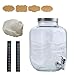 McEtt - Grande Kombucha Brewing Jar Kit - 5 litri (1,3 galloni) vetro fermentazione Jar - SCOBY Hotel con coperchio ermetico e beccuccio immagine