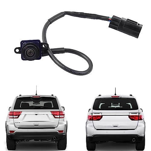 Dasbecan Backup Rear View Camera Compatible with Dodge Durango Jeep Grand Cherokee 2011 2012 2013 Replacement 56054059AC 56054059AD 56054059AE 56054059AF