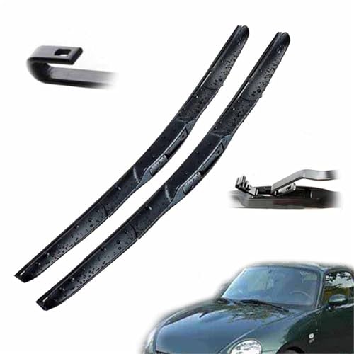 WILSEM Escobillas Limpiaparabrisas Delanteras para Daihatsu para Copen 2002-2012 Limpiaparabrisas Limpiaparabrisas Ventanas Coche Cepillos Antilluvia 18'+16' Limpiaparabrisas
