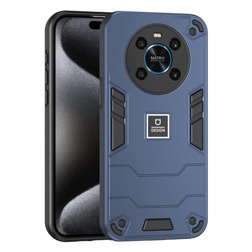 Generic Compatible with Honor X9 5G Case,Compatible with Honor X9 4G Hard PC+TPU 2 in 1 Shockproof Camera Protection Case Cover Blue
