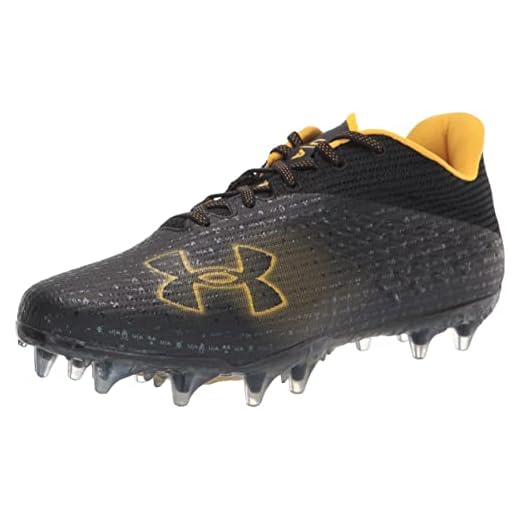 Under Armour Men's Blur Nitro Mc Football Shoe, Black (003)/Steeltown Gold, 8