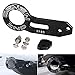 Rear Tow Towing Hook for Universal Car Auto Trailer Ring Aluminum Alloy, Improved} Wiredrawing Anodizing (Black)