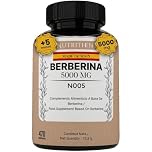 Nutrithent® 470 Comprimidos Berberina Pura 5000mg | Máxima absorción para +5 Meses | Función digestiva, hepática, intestina (470 Comprimidos).