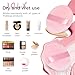 JOLY Powder Puff Face Makeup Soft Velour Beauty Blender Sponge for Loose Powder Foundation Setting Powder Puffs Reusable Stocking Stuffers for Women (6Pcs_Pink)