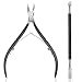 Cuticle Trimmer with Cuticle Pusher - Ejiubas Cuticle Remover Cuticle Nipper Professional Stainless Steel Cuticle Cutter Clipper Durable Pedicure Manicure Tools for Fingernails and Toenails