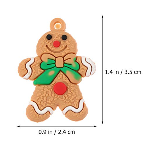 ULTECHNOVO 12 PeÃ§as de Mini Boneco de Gengibre Enfeites Boneca Boneco de Gengibre Pendurados Enfeit