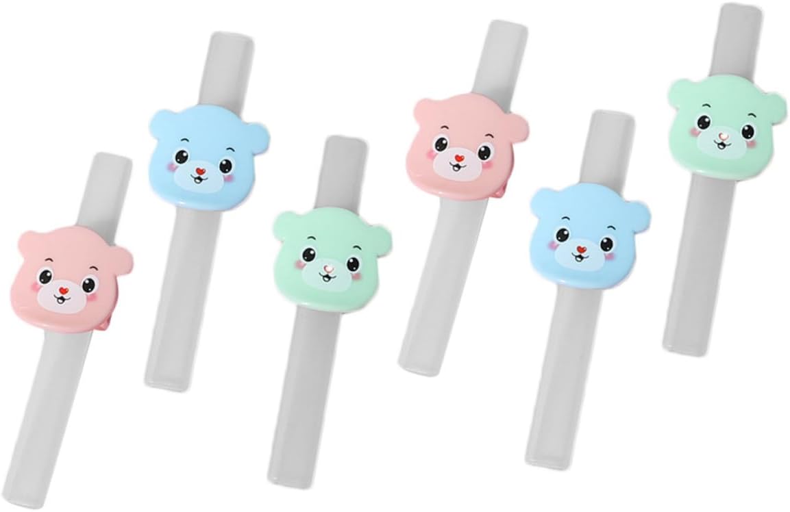 6Pcs Silicone Reusable Drinking Straws for Elderly Soft Flexible Design Spill-resistant Straws for Bed and Travel Use Easy to Clean and Assemble Includes Storage Case