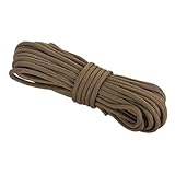 Rebower 550 Cuerda Cuerda de Paracaídas 8m, Cuerda Delgada De Nylon Cuerda de Paracaídas 4mm con Núcleo De 7 Hebras [para Tienda De Campaña Equipo De Campamento Al Aire Libre] - Marrón