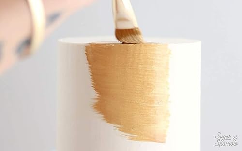 Miniatura 7 de Bakell 's Super Gold Luster Dust & Paint - (1.76 onzas (1 tarro de 1.76 onzas)  Resplandor comestible para hornear, postres y bebidas