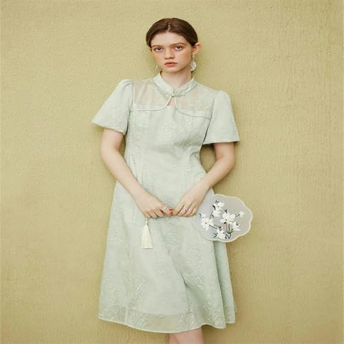 Robe brodée traditionnelle de style chinois pour femme chic