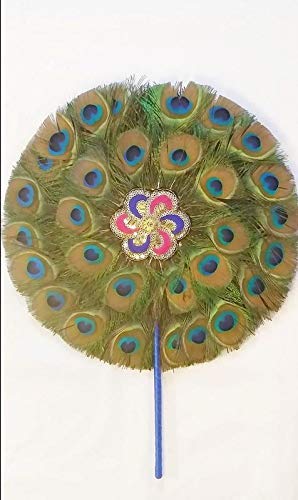 XUETZALCOATL Morpankh Pankha Peacock Feather Fan