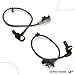 A-Premium ABS Wheel Speed Sensor Compatible with Infiniti Model - Q50 2014-2020, Q60 2017-2019 - Rear Driver and Passenger Side, 2-PC Set, Replace# 479014GA0A, 479004GA0A