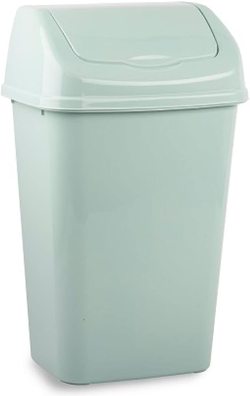 Acan Tradineur Poubelle En Plastique Avec Couvercle Basculant, Poubelle