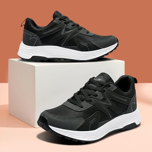 Image of BRUTON RuneX-624 Men's Running Shoes | Lightweight Sports Shoes for Men | Comfortable Walking Jogging Gym Shoes | Breathable Lace-Up Training Footwear