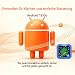 Blackview Wave 2C Handy Ohne Vertrag, Android 16 Smartphone, 12GB+32GB/1TB Octa-Core, 5.0" Handy, 4G Dual SIM Smartphones Günstig Neu, Face ID/GPS/3 ahre Garantie, Orange