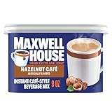 Maxwell House Instant Cafe-Style Beverage Mix, Easy to Prepare, 1 Canister, for Quick Morning Coffee...