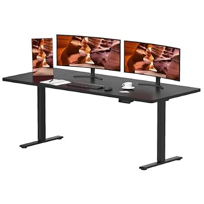 FitStand 79''x31''Dual Motor Adjustable Large Standing Desk for Home Office
