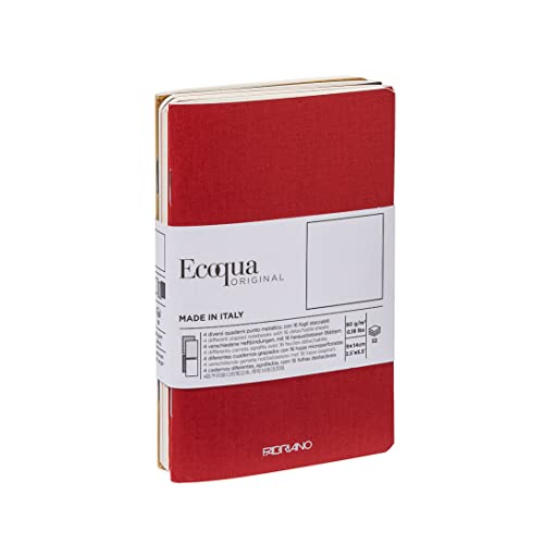 Carnets de notes de poche Fabriano Ecoqua Original 85 g/m² agrafés pour écriture de voyage