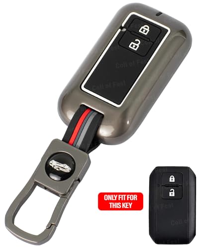 Image of Coll of Fest Metal Silicon Key Cover Compatible with Maruti Suzuki & Toyota, Baleno, Swift, Dzire, Brezza, Fronx, Grand Vitara, XL6, Ertiga Celerio, Ignis, Glanza, Hyryder Rumion 2 Button