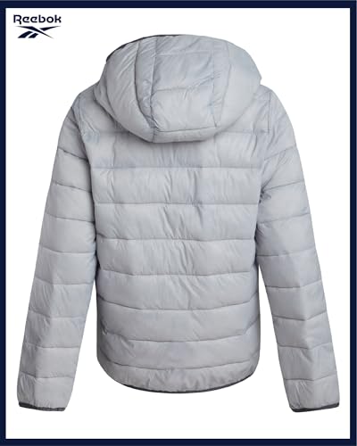 Image of Reebok Boys Winter Coat - Lightweight Insulated Puffer Jacket - Wind & Water Resistant Quilted Hooded Winter Jacket for Boys
