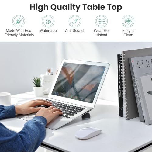 Foldable Conference Room Tables,Large Rectangle Conference Table for 2-10 People,Mobile Training Table with Silent Wheels,Easy to Move,Rolling Meeting Seminar Table for Office Meeting Room (4, 70.8\") - Thumbnail 4