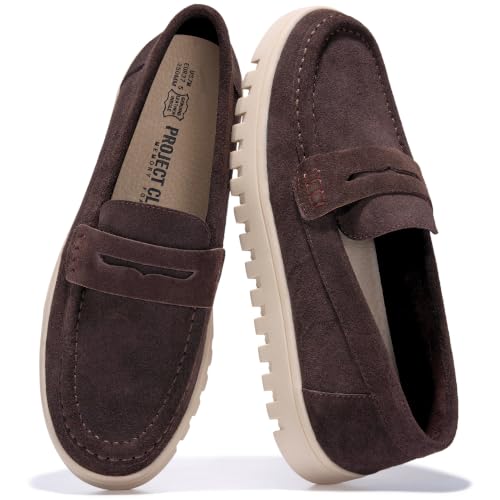 100% Genuine Leather Slip-on Loafers for Women Casual Moccasins Women Shoes