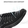 Hitmars Baskets Homme Femme Chaussures de Sport Running Coussin d'air Sneakers Légères Chaussures de Marche Course Respirantes Fitness Jogging Outdoor Gym Noir EU 43 #1