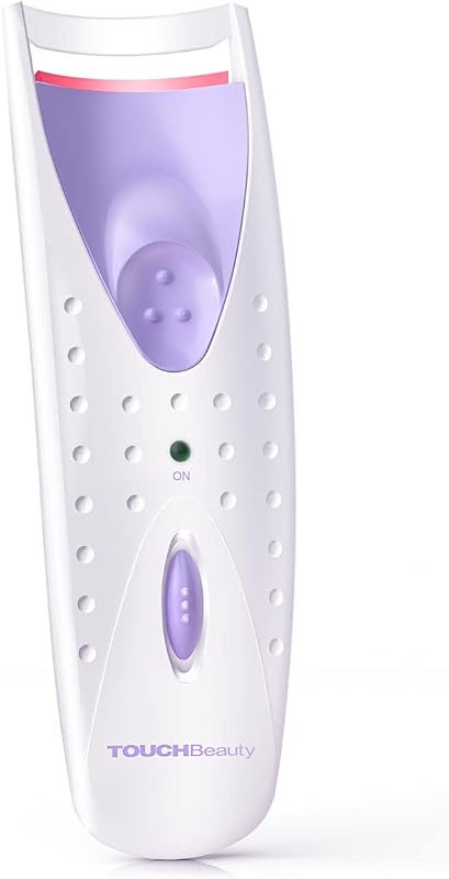 Curvador de cílios aquecido TOUCHBeauty TB-2003B com almofada de silicone de reposição, Purple-2003B