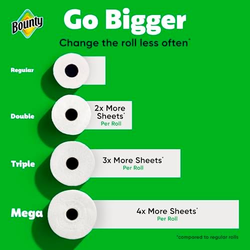 Bounty Select-A-Size Paper Towels, White, 8 Triple Rolls = 24 Regular Roll - 2