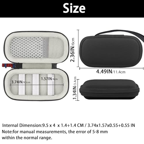 Khanka Hard Travel Case Replacement for AliveCor Kardia Mobile ECG/KardiaMobile 6L for Apple and Android Devices