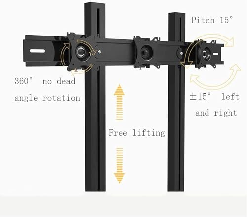 Soporte móvil para TV con ruedas y altura ajustable miniatura 2