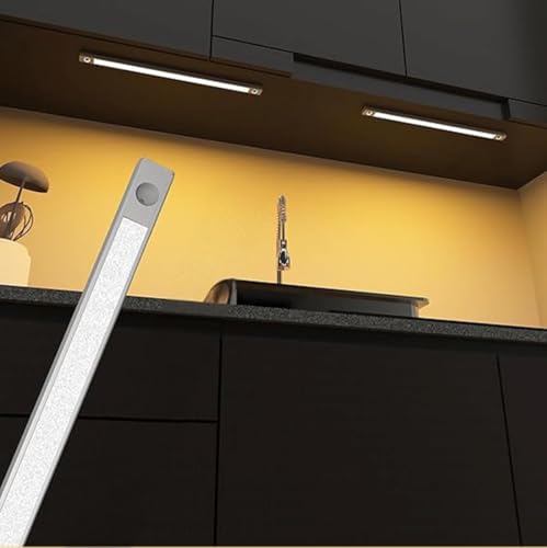 Image of Groeien 4W Ultra Slim Under Cabinet Lighting and Kitchen Lights Under Counter Lighting, LED Profile Light (Warm White, LED) (1, 1 FEET)