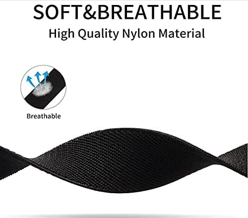 Miniatura 3 de Paquete de 8 bandas elásticas compatibles con Fitbit Versa 3 y Fitbit Versa 4, Fitbit Sense y Fitbit Sense 2, pulsera deportiva ajustable de nailon