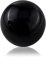 Vista 5 de Modern Day Accents 4394T Bola Negra - Esfera negra, aluminio, relleno, bolas decorativas de orbes, decoración moderna de mesa, bolas decorativas