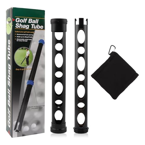 Frinovalt Golf Ball Retriever Durable Plastic Golf-Ball Picker Upper Tube 33inch Golf-Ball Collector Hold up to 21 Golf Balls Pickup Tool Device for Men Women Easy to Assemble Golf Balls Grabber