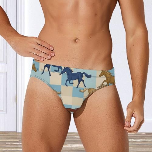 Men's Quick Dry Swim Briefs, Adjustable Drawstring Beach Shorts for Surfing4