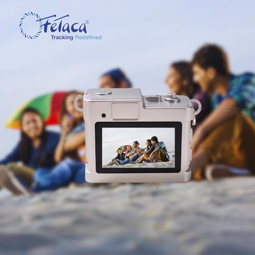 Image of FETACA Mini Digital Camera with Filter Modes, 720p HD Video, Flashlight & Keychain | Portable Cute Vlogging Camera for Travel, Gifts & Fun (Dark Green)