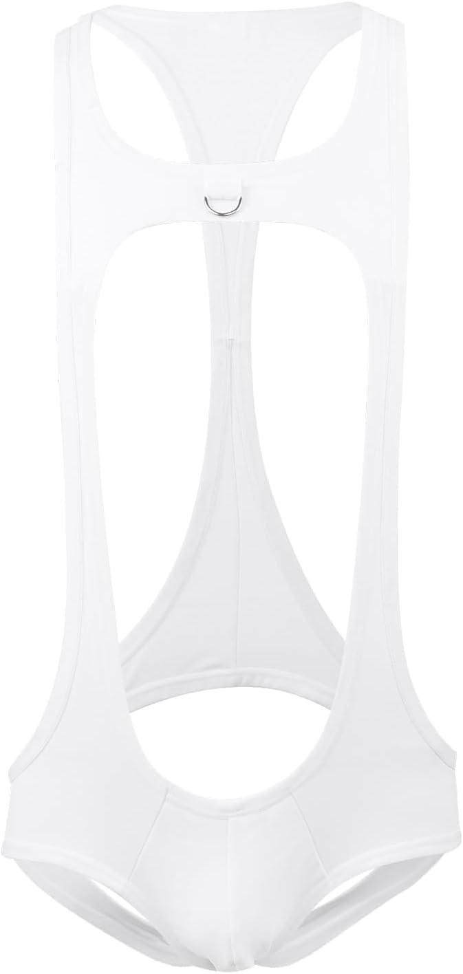 PURFUN Mens Jockstrap Leotard Wrestling Singlet Jumpsuit Bodysuit Sexy One-Piece G-String Underwear Bulge Pouch Thong Bikini - Image 4