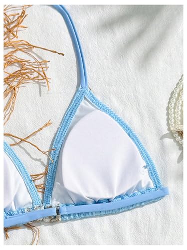 Girl's 2 Piece Swimsuits Shell Halter Triangle Bikinis Summer Vacation Bathing Suits4