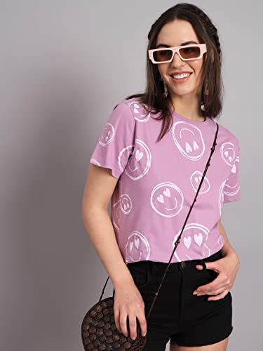 Image of THE DRY STATE Women Cotton Half Sleeve Round Neck Tshirt