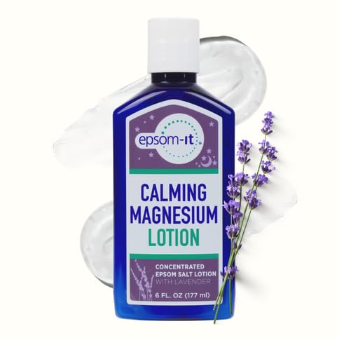 EPSOM-IT Loção de Magnésio com Lavanda, Sulfato de Magnésio e manteiga de karité, 177 mL