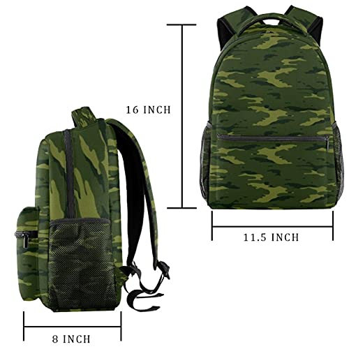 Sac à dos pour filles texture camouflage résistante et poches latérales utiles