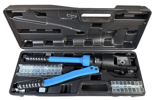 Image of LEYDEN LQK-500 16-500mm Hydraulic Crimping Tool, 130KN Crimping Pressure Crimper for Copper and Aluminium Lugs Terminal Manual Hydraulic Crimper