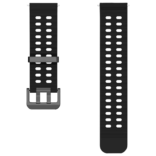 Image of ACM Watch Strap Silicone Belt 22mm compatible with Universal 22mm Size Replacement Strap Smartwatch Sports Classic Band